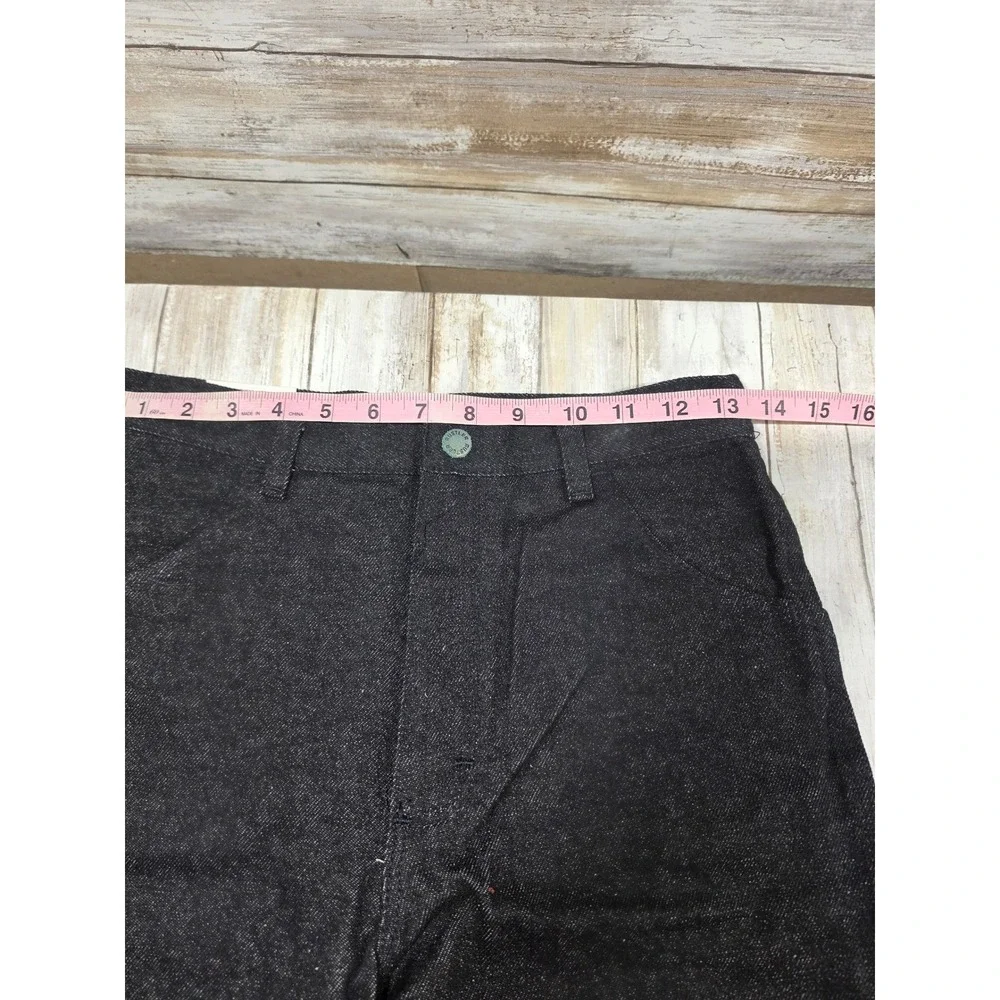 Rustler Boys Black Straight Leg Jeans Size 16 Regular Softwashed Cotton NOS